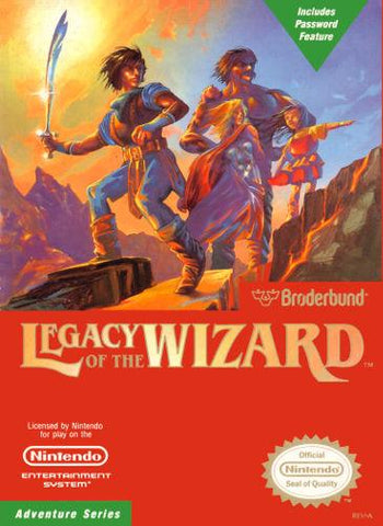 Legacy of The Wizard NES Used Cartridge Only