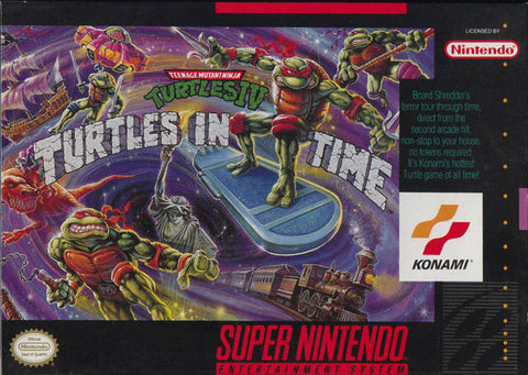 Teenage Mutant Ninja Turtles IV Turtles in Time SNES Used Cartridge Only