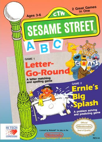 Sesame Street ABC NES Used Cartridge Only