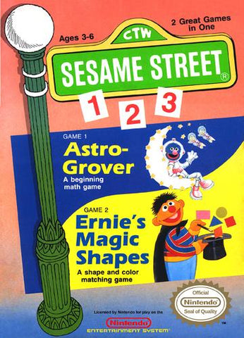 Sesame Street 123 NES Used Cartridge Only