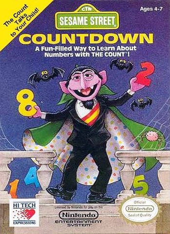 Sesame Street Countdown NES Used Cartridge Only