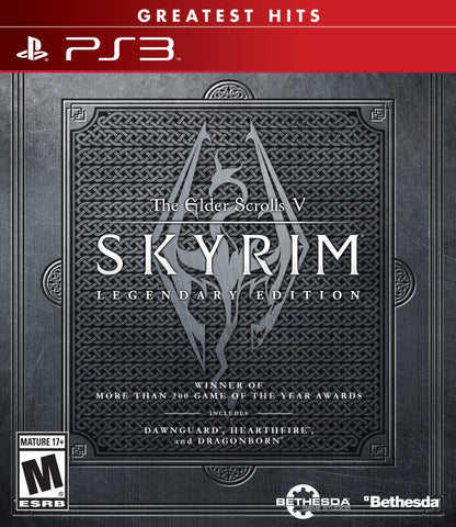 Skyrim Legendary Edition Greatest Hits PS3 New