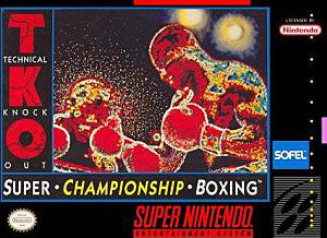 TKO Super Championship Boxing SNES Used Cartridge Only