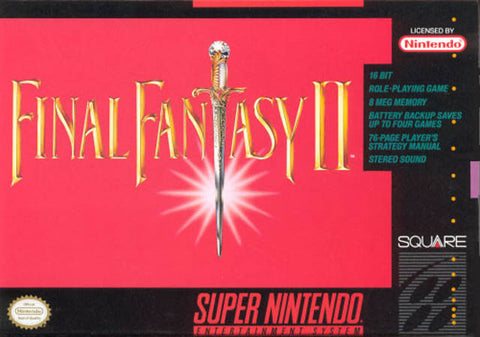 Final Fantasy II SNES Used Cartridge Only