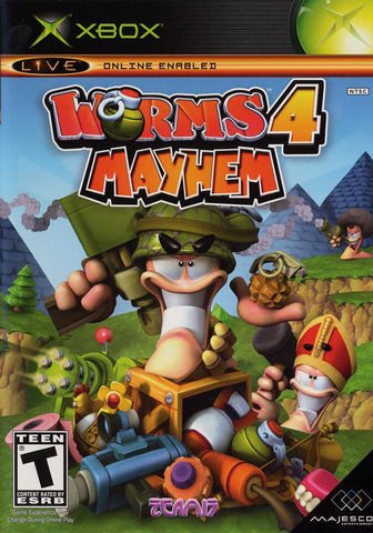Worms 4 Mayhem Xbox Used