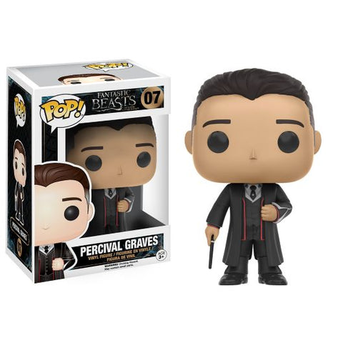 Funko Pop Fantastic Beasts Percival Graves Plastic Window Has Some Scuffing New