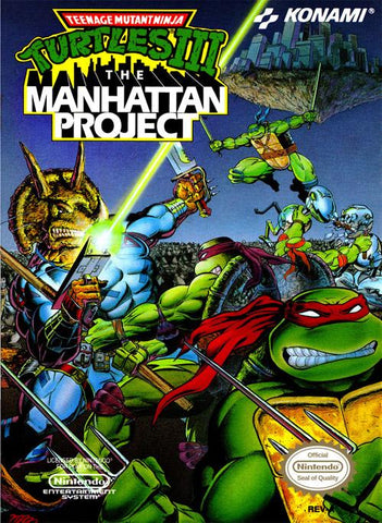 Teenage Mutant Ninja Turtles 3 The Manhattan Project NES Used Cartridge Only
