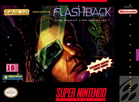 Flashback The Quest for Identity SNES Used Cartridge Only