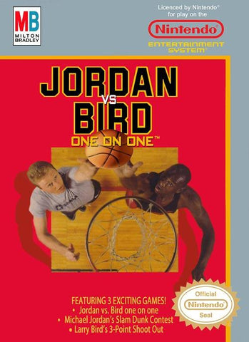 Jordan VS Bird One On One NES Used Cartridge Only
