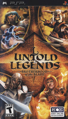 Untold Legends Brotherhood Of The Blade PSP Disc Only Used