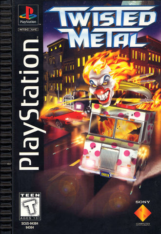 Twisted Metal Long Box With Manual PS1 Used