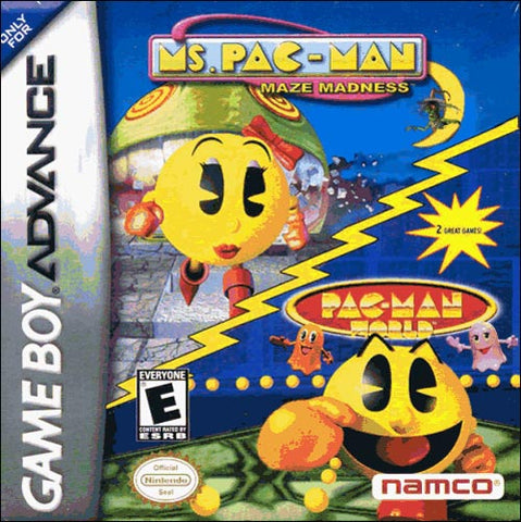 Ms Pac Man Maze Madness Pac Man World Double Pack Gameboy Advance Used Cartridge Only