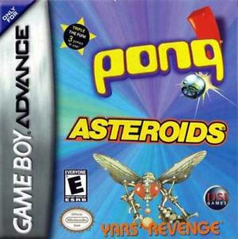 Pong Asteroids Yars Revenge Gameboy Advance Used Cartridge Only