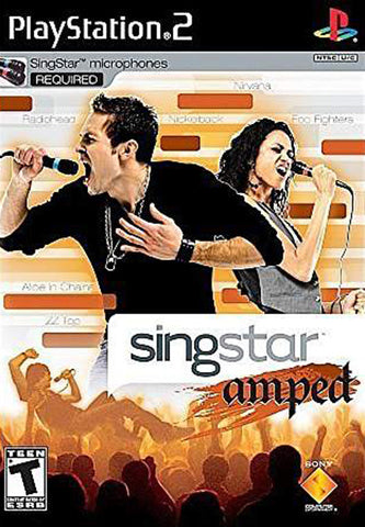 Singstar Amped Game Only Singstar Mic Required PS2 Used