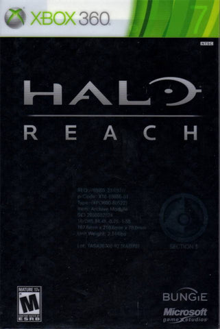 Halo Reach Limited Edition (missing journal) 360 Used