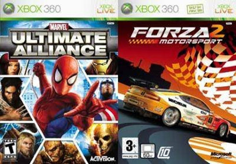 Marvel Ultimate Alliance & Forza 2 Double Pack 360 Used