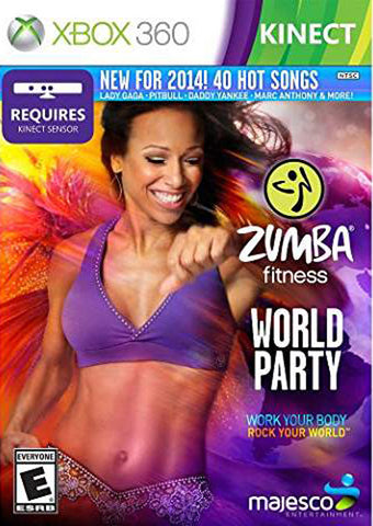 Zumba Fitness World Party Kinect Required 360 Used