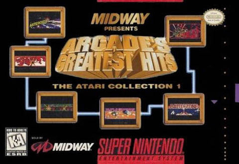 Arcades Greatest Hits Atari Collection SNES Used Cartridge Only