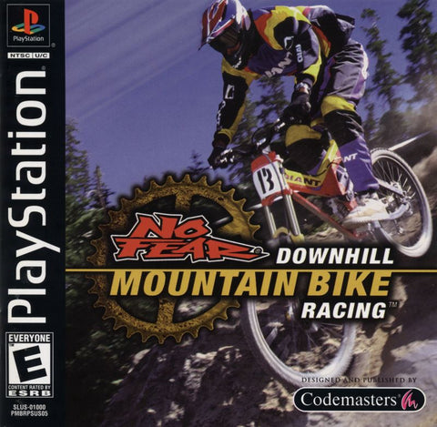 No Fear Downhill Mountain Bike Racing PS1 Used