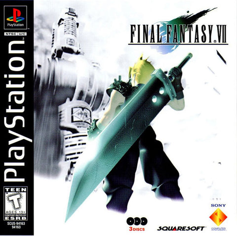 Final Fantasy VII Black Label With Manual PS1 Used