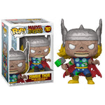 Funko Pop Marvel Marvel Zombies Zombie Thor Sticker Residue On Box Bottom New
