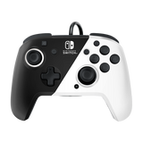 Switch Controller Wired PDP Faceoff Pro Controller Black & White New