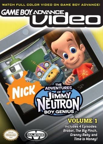 GBA Video Jimmy Neutron Video Volume 1 Gameboy Advance Used Cartridge Only