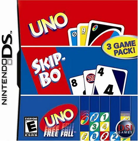 Uno SkipBo Freefall DS Used Cartridge Only