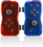 Switch Controller Wireless Nyko Dualies Red Blue Set New