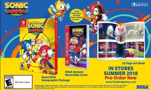 Sonic Mania Plus Launch Edition Switch Used