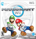Mario Kart Boxed With Wheel Wii Used
