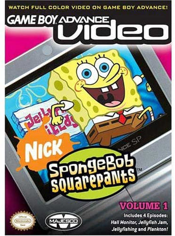 GBA Video Spongebob Video Volume 1 Gameboy Advance Used Cartridge Only