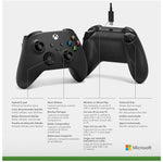 Xbox One Controller Wireless With USB C Cable Microsoft Black New