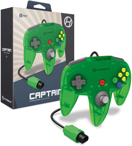 N64 Controller Hyperkin Captain Premium Lime Green ACN New