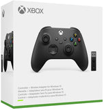 Xbox Wireless Controller + Wireless Adapter for Windows 10  Microsoft Black New