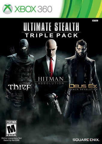 Ultimate Stealth Triple Pack Thief Hitman Deus Ex 360 Used