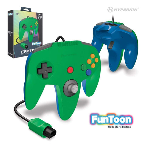 N64 Controller Hyperkin Captain Premium Funtoon Hero Green ACN New