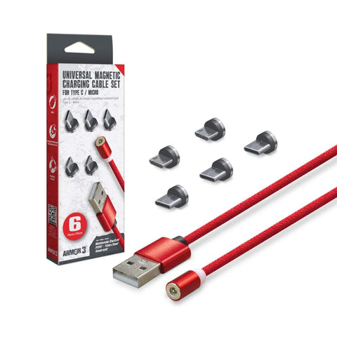Universal Magnetic Charging Cable Set for Type C/Micro for Nintendo Switch/PS4/Xbox New