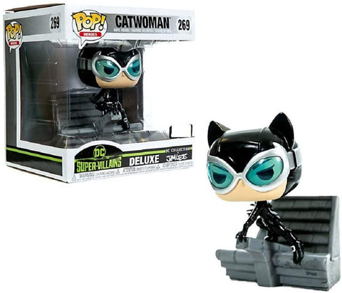 Funko Pop Heros Catwoman Deluxe (Some damage to box) Used