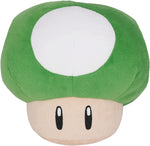 Super Mario All Star Collection 1-Up Mushroom 6" Plush, Green Plush New