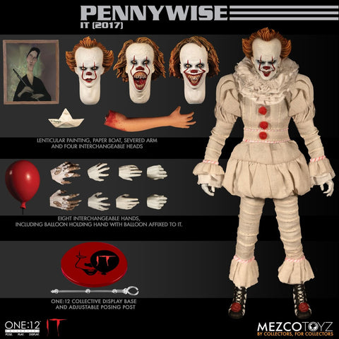 It 2107 Pennywise Mezco ONE:12 Figure New
