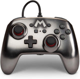Switch Controller Wired Power A Silver Mario New