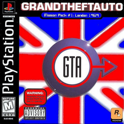 Grand Theft Auto London Add On PS1 Used
