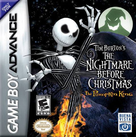 Nightmare Before Christmas The Pumpkin King Gameboy Advance Used Cartridge Only