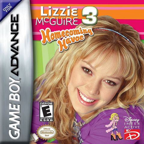 Lizzie Mcguire 3 Homecoming Havoc Gameboy Advance Used Cartridge Only