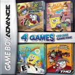 Spongebob & Nicktoons & Fairly Odd Parents & Rocket Power 4 Game Pack Gameboy Advance Used Cartridge Only