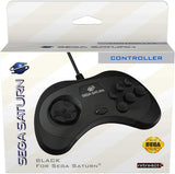Saturn Wired Controller RetroBit Sega Black New