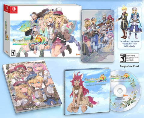 Rune Factory 5 Earthmate Limited Edition Switch New
