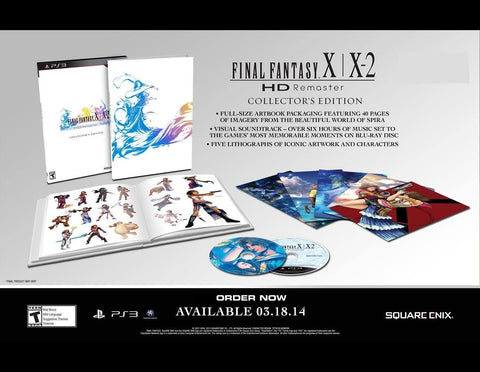 Final Fantasy X X2 HD Remaster Artbook Edition PS3 Used