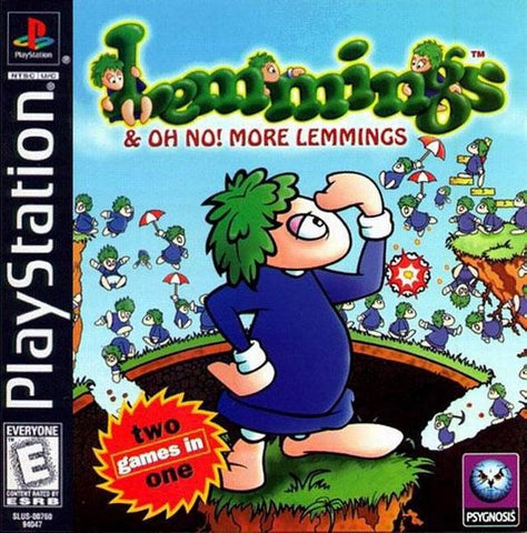 Lemmings & Oh No More Lemmings PS1 Used